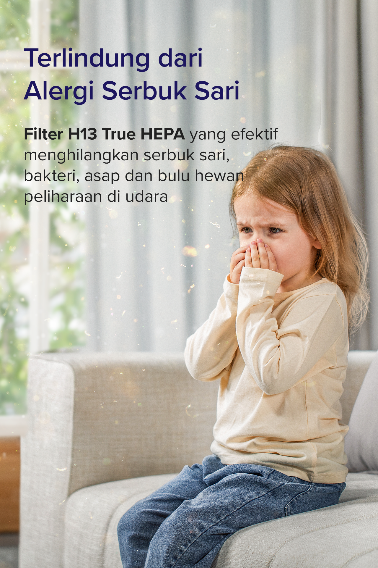 Terlindung dari alergi serbuk sari
