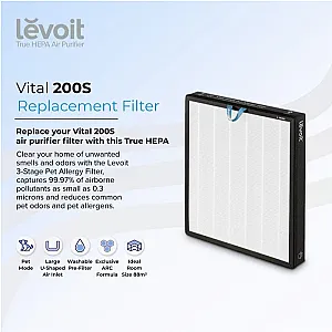 Levoit Vital 200S Replacement Filter HEPA-13 Pet Allergy Carbon