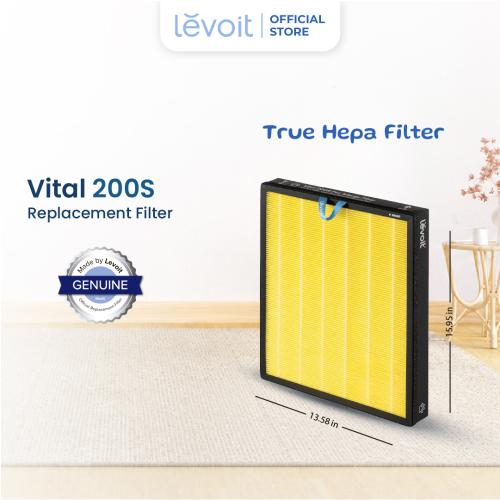 Levoit Vital 200S Replacement Filter Yellow Extra Pet Care Filter Allergy Carbon